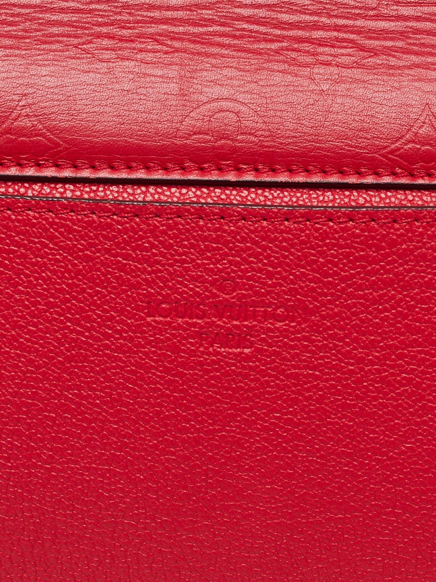 LOUIS VUITTON Calfskin Monogram Very One Handle Rubis Red 933617