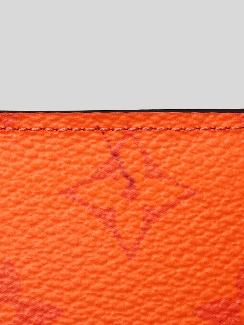 Louis Vuitton Volcano Orange Taiga Leather and Monogram Canvas