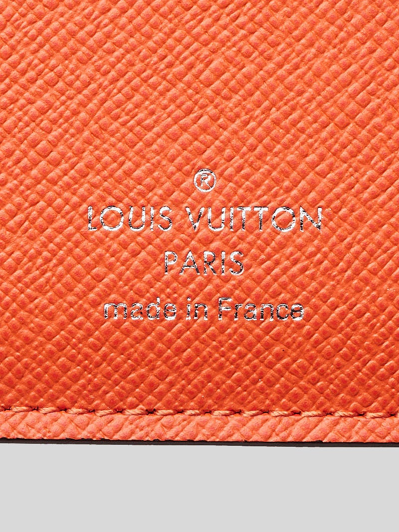 Louis Vuitton Orange Monogram Coated Canvas And Taiga Leather