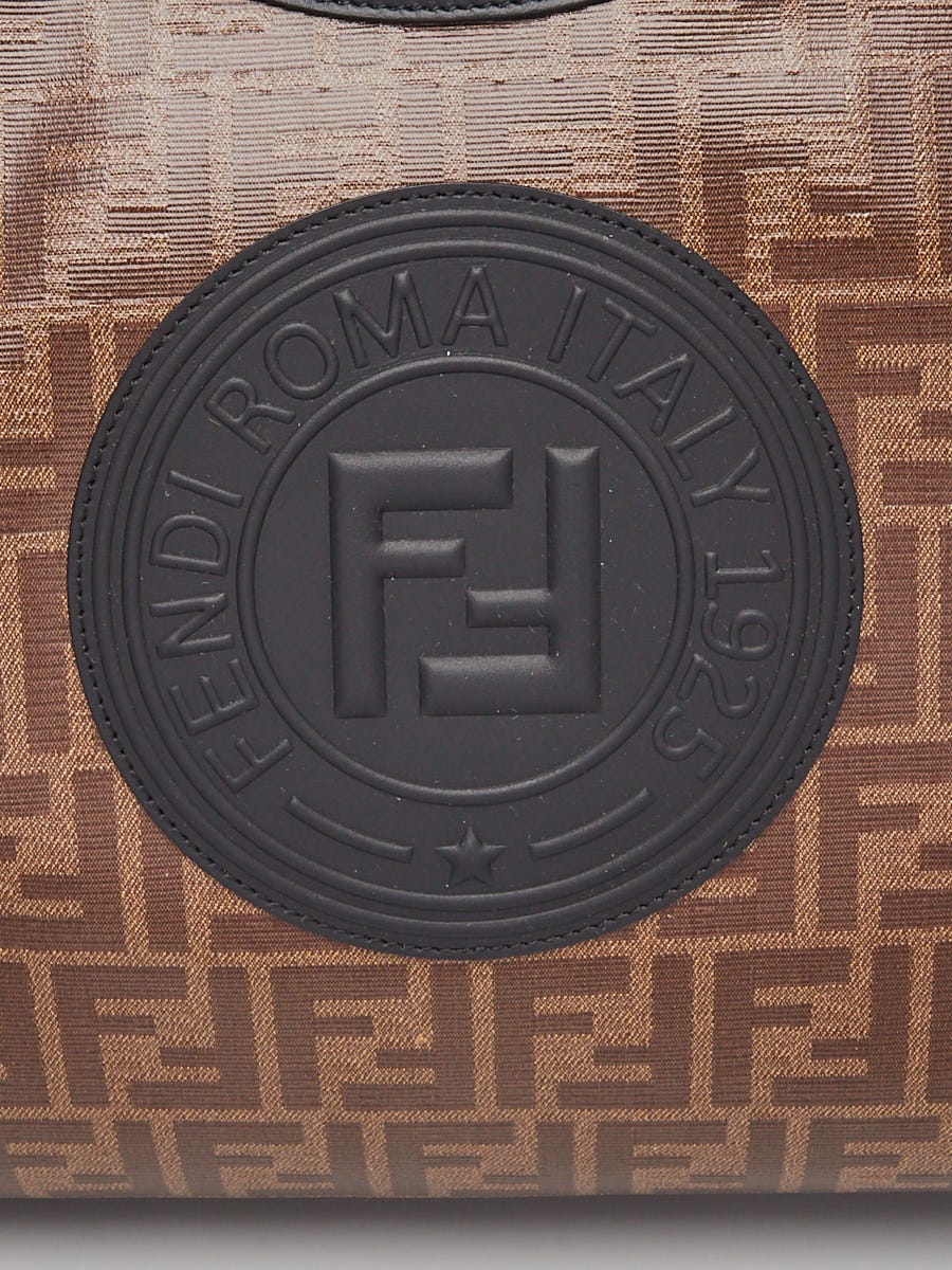 Fendi Outlet: clutch in leather and coated canvas with FF monogram