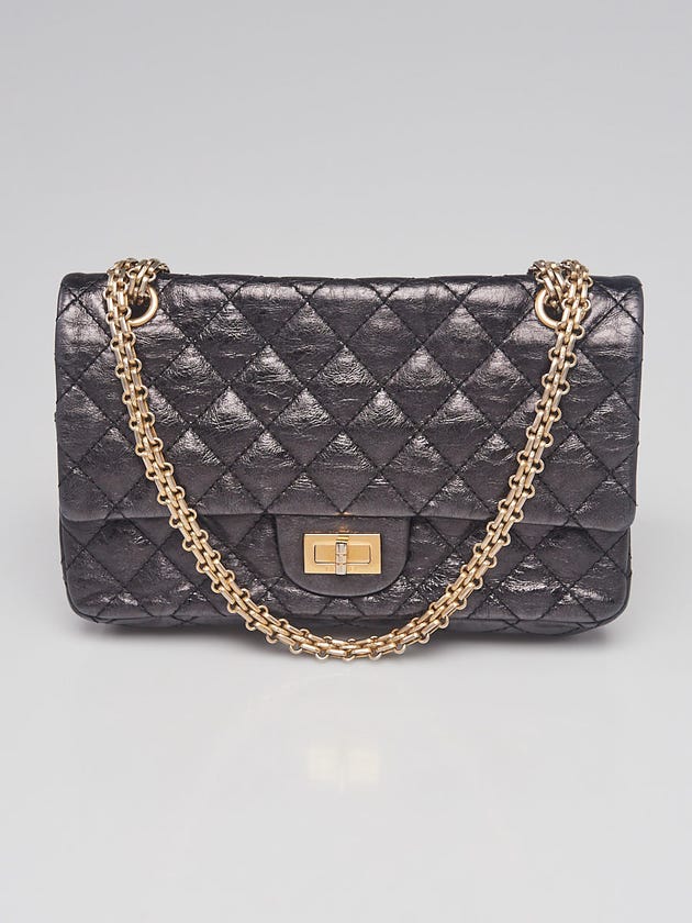 Chanel Black 2.55 Reissue Quilted Calfskin Leather Accordion Flap Bag