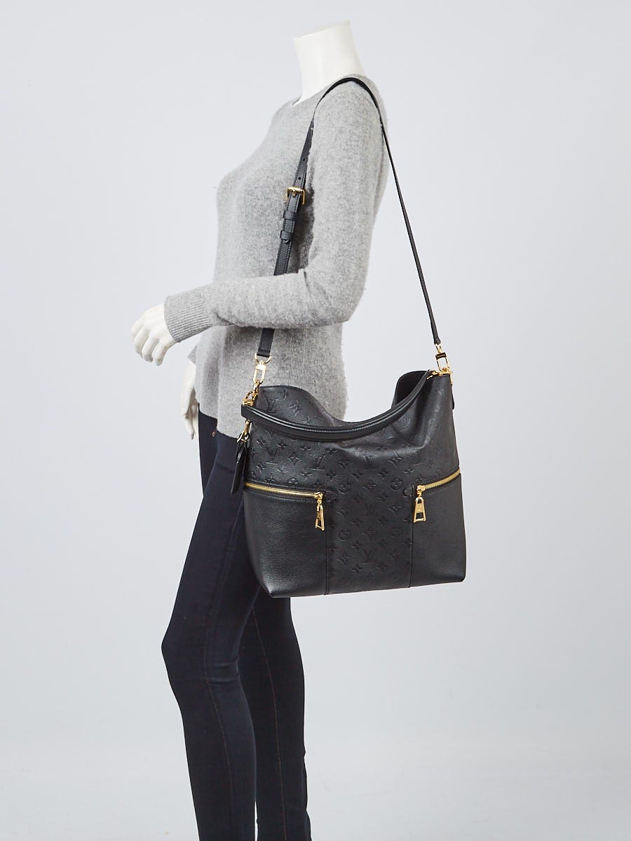 Louis Vuitton Melie Handbag Monogram Empreinte Leather Noir
