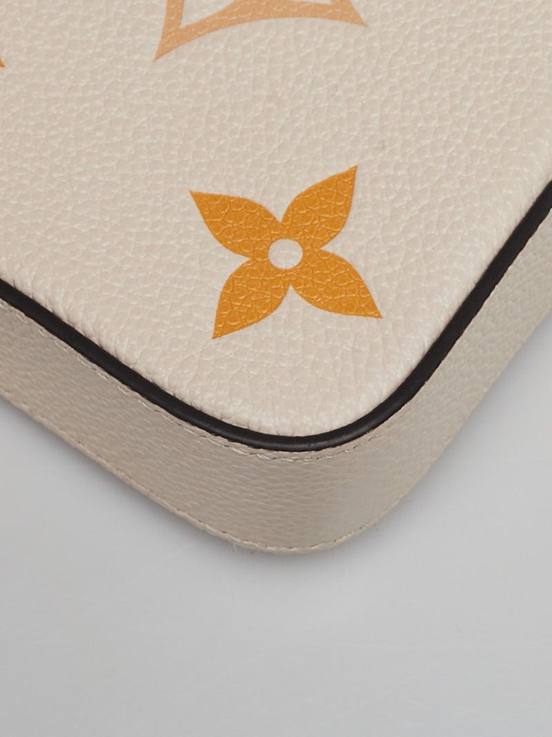 Louis Vuitton Limited Edition Cream/Saffron Giant Monogram Empreinte  Leather By the Pool Felicie Pochette Bag w/o strap - Yoogi's Closet