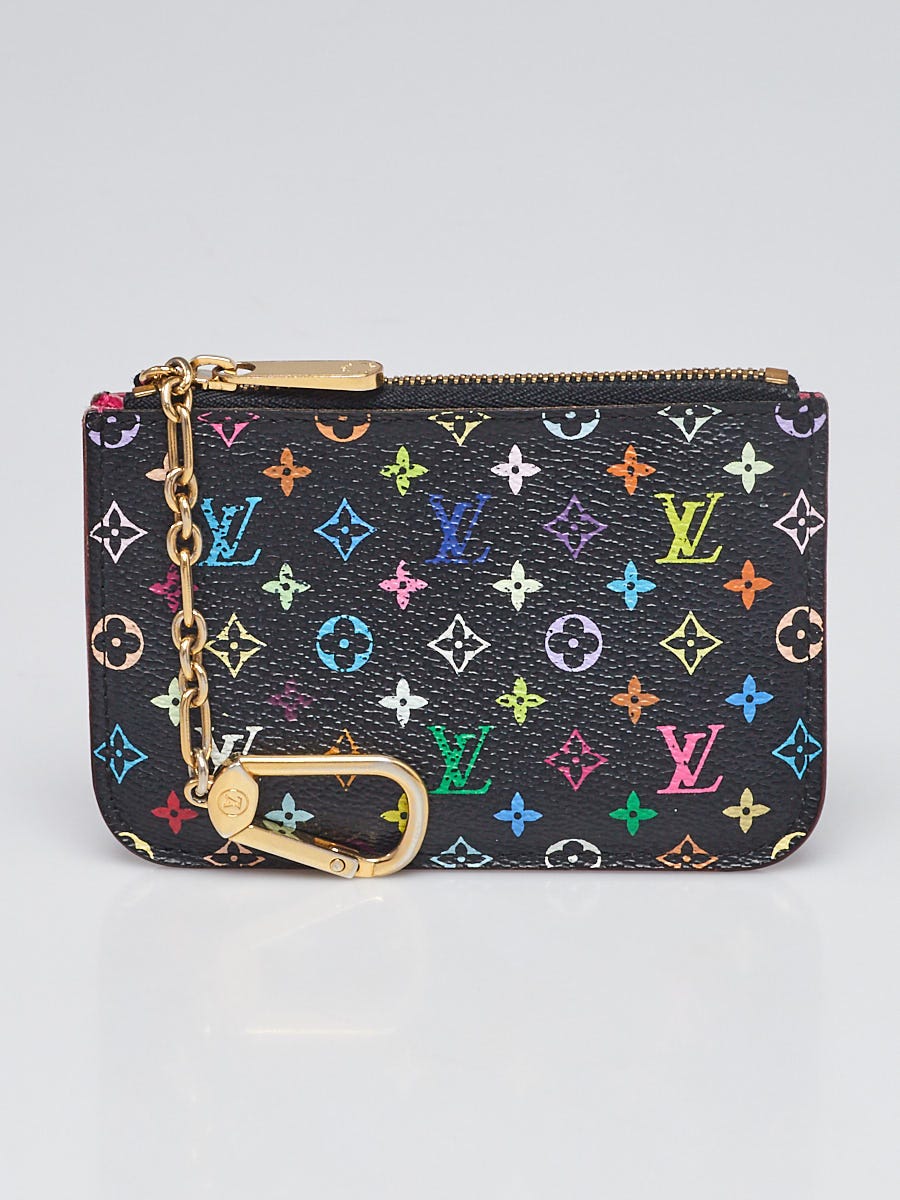 Louis Vuitton Black Monogram Multicolor Pochette Cles NM Key