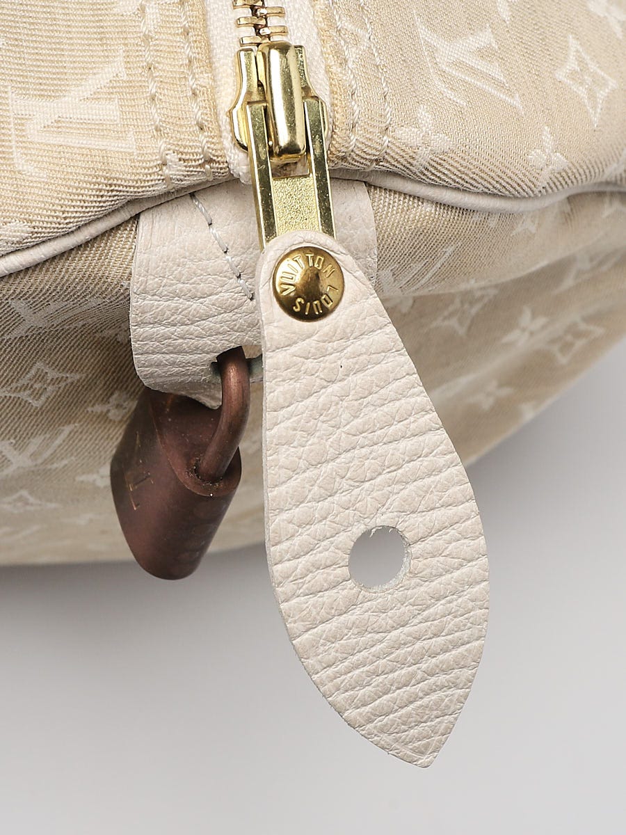 Louis Vuitton off White Dune Mini Lin Speedy 30 Satchel Bag Boston