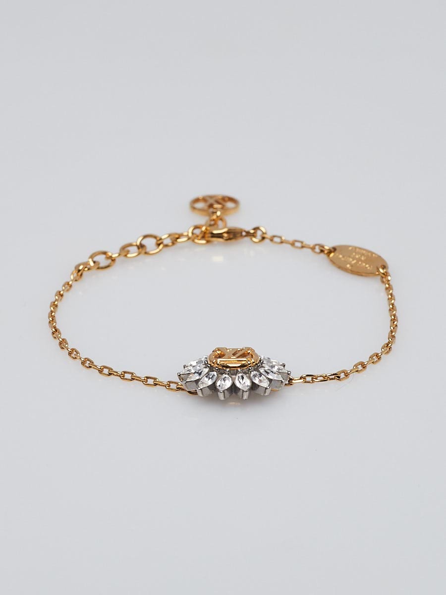 Louis Vuitton Goldtone Metal LV Me Number 2 Bracelet - Yoogi's Closet