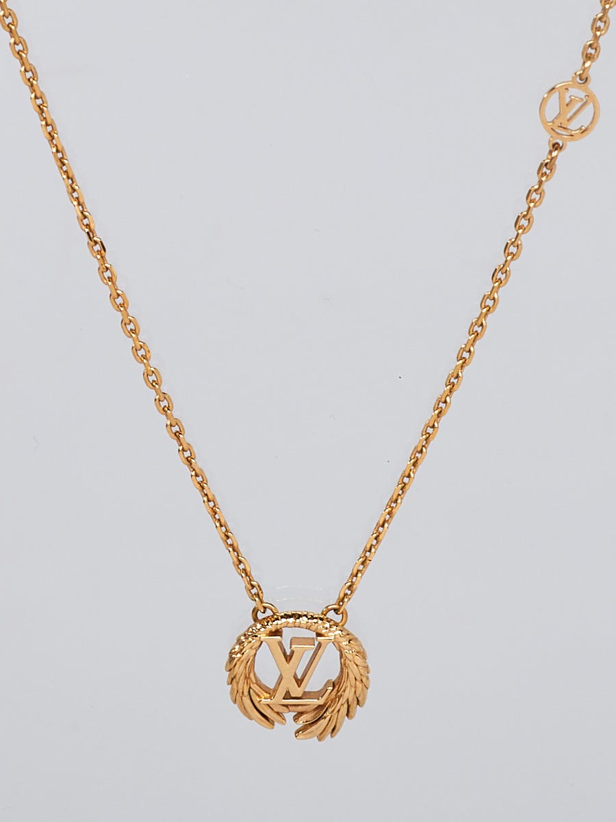 Louis Vuitton - Authenticated Monogram Necklace - Metal Gold for Women, Very Good Condition