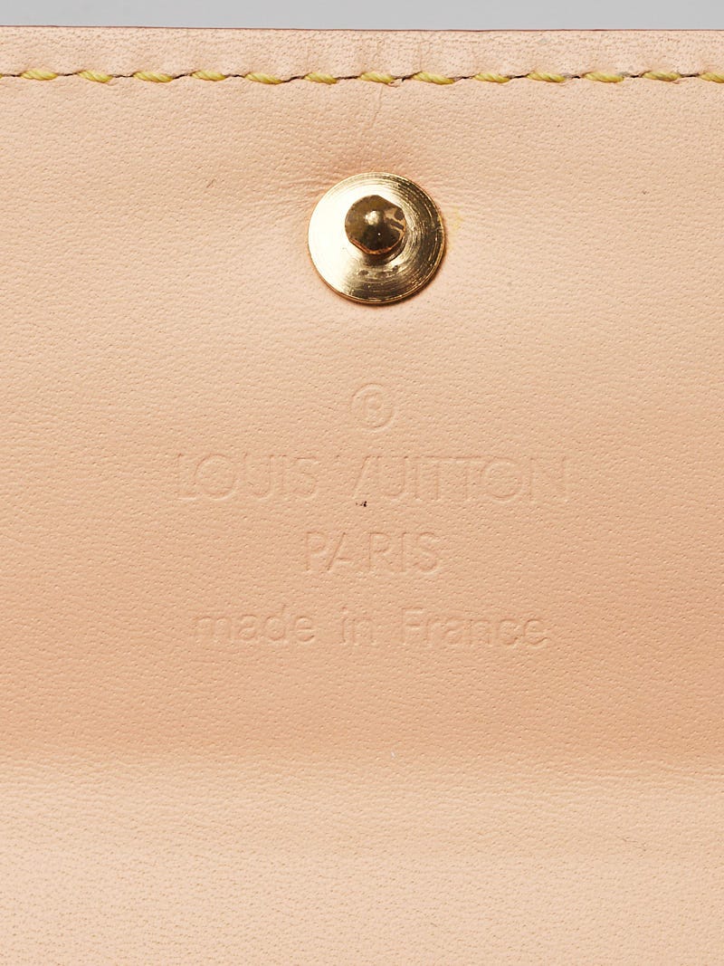 Louis Vuitton Coin Purse Porte Monnaie Plat Monogram Multicolor Blanc White  in Canvas with Brass - GB
