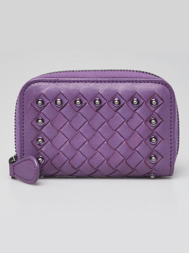 Bottega veneta purple outlet wallet