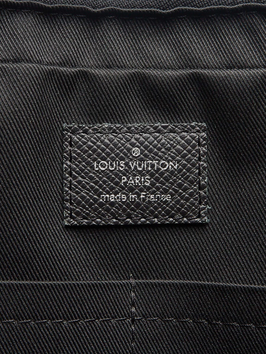 Louis Vuitton (LOUIS VUITTON) Porto Cal Sampur M30942 Taiga Ardoise  (black/black) SP0044 business card holder pass case
