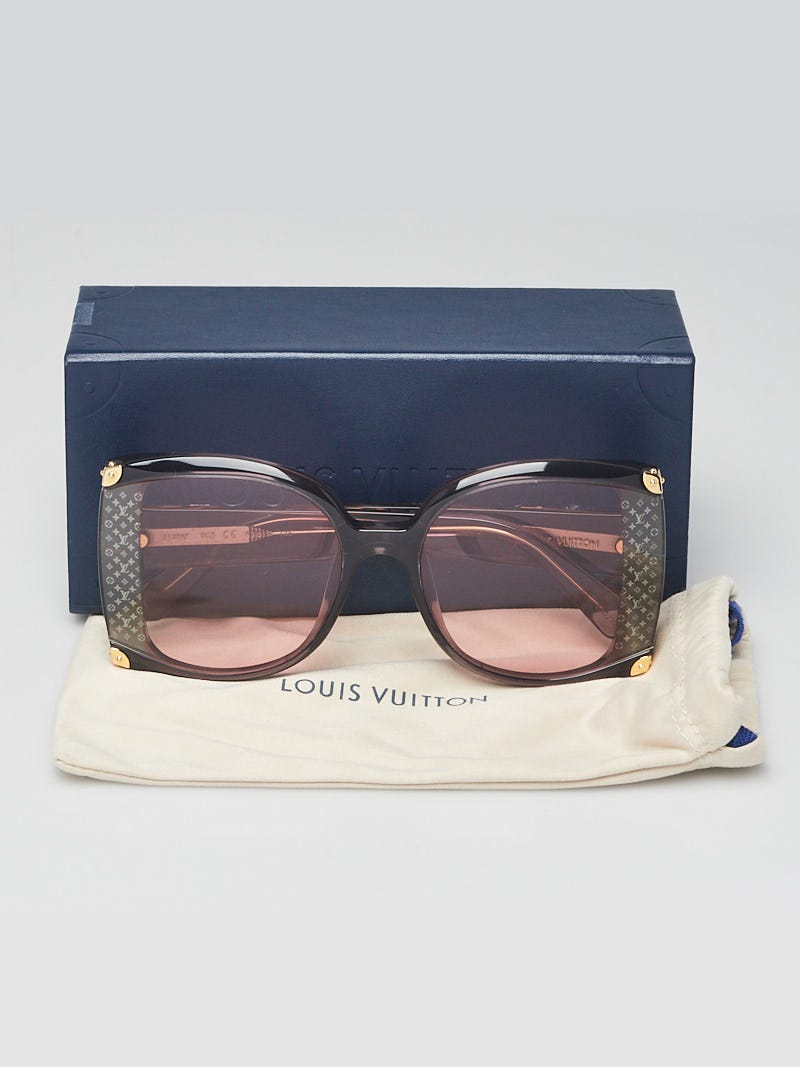 Louis Vuitton Grey Ombre Acetate Frame Rectangle Sunglasses