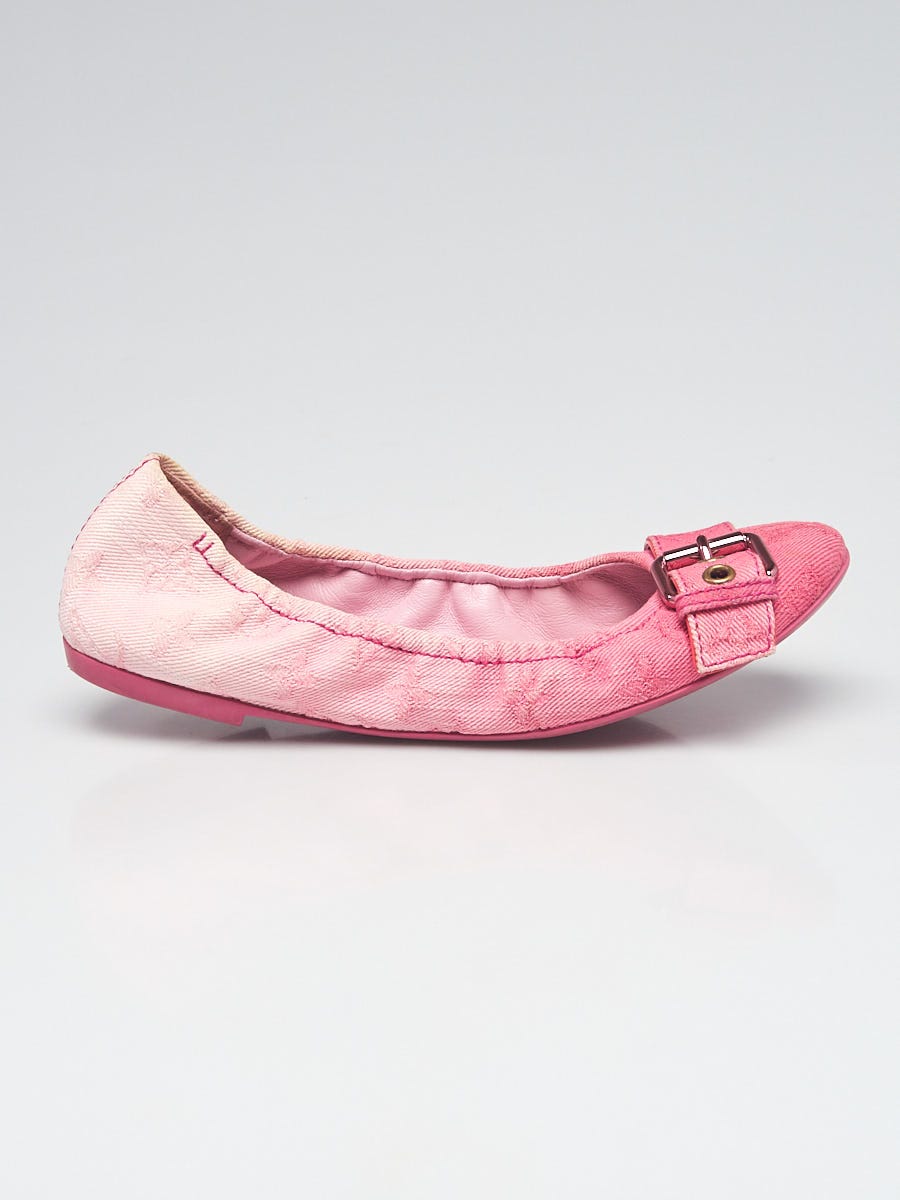 Louis Vuitton Pink Monogram Canvas Mini Lin Ballet Flats Size 36.5 Louis  Vuitton