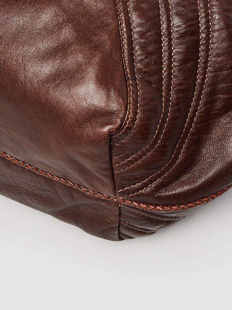 Spy leather handbag Fendi Brown in Leather - 31873040