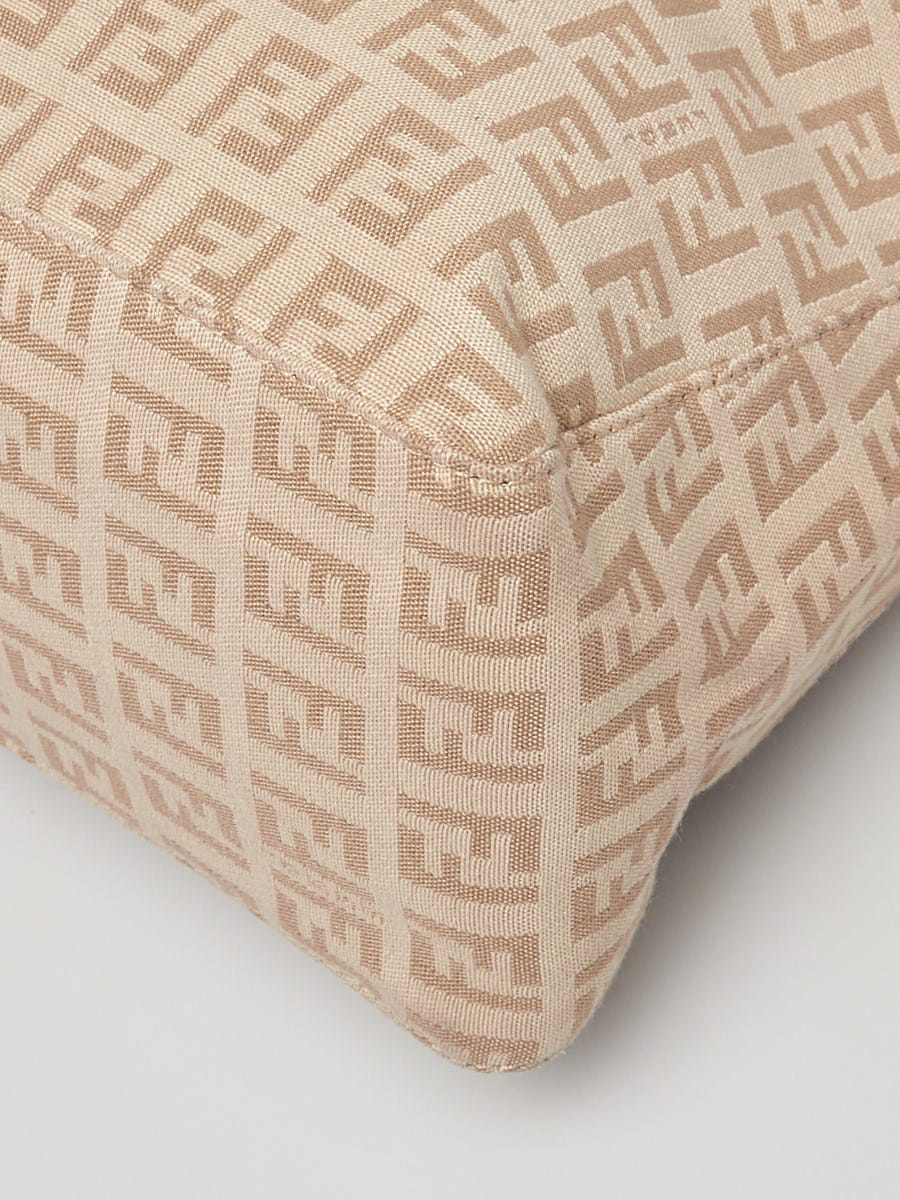 Fendi Beige Zucca Canvas Pochette Bag - 8N0005 | Yoogi's Closet