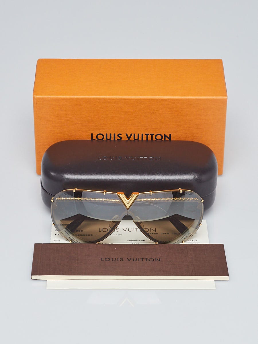 Louis Vuitton - Authenticated Drive Sunglasses - Metal Black for Women, Very Good Condition