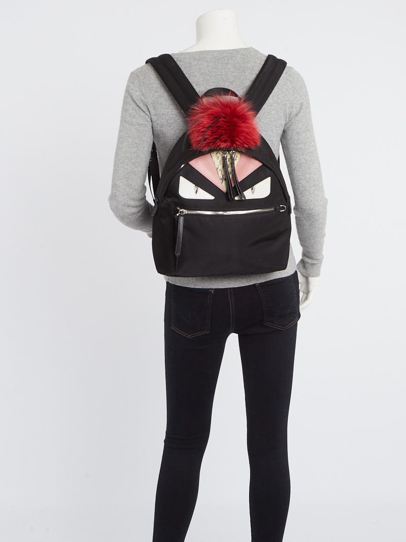 Fendi Monster Backpack Nylon with Leather Large at 1stDibs  fendi backpack  monster, fendi backpack purse, fendi monster eyes backpack