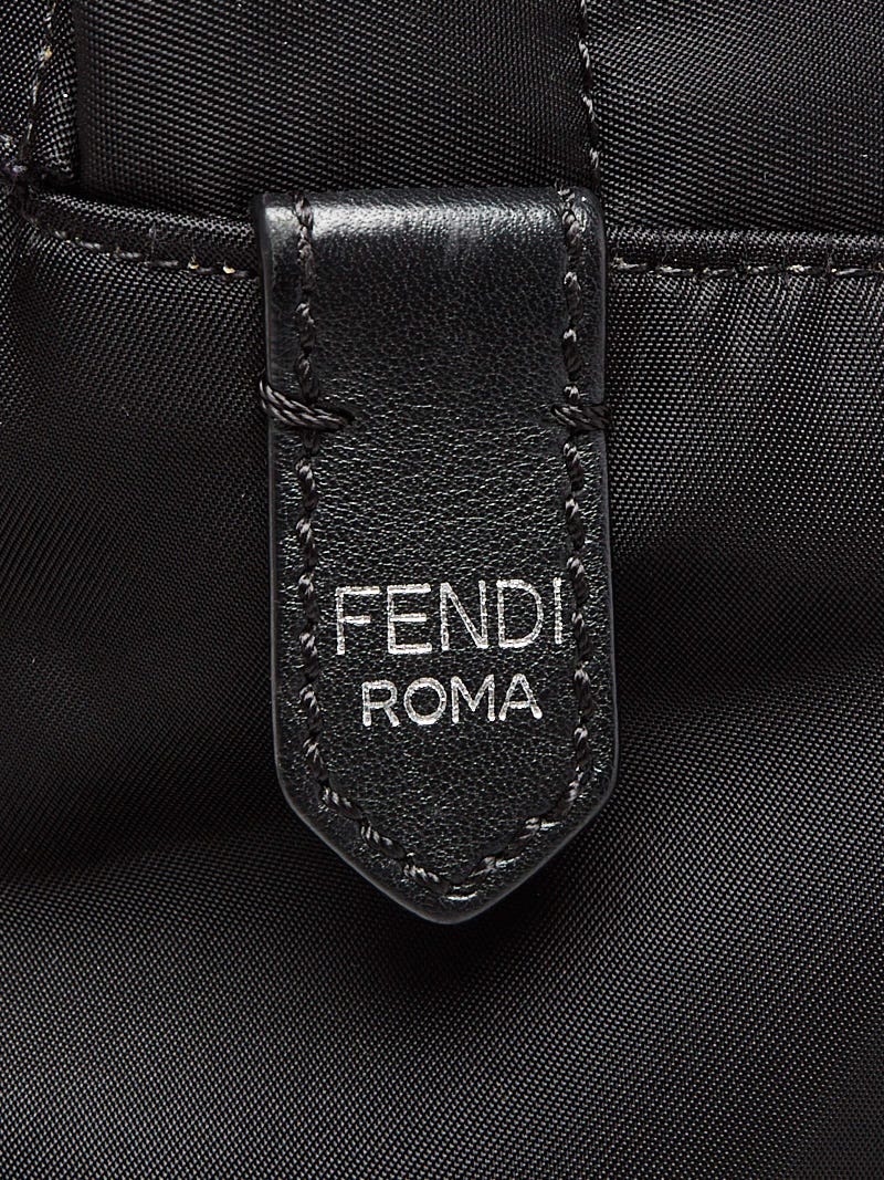 Fendi Neon Yellow Fendi Roma Sweatshirt in Black