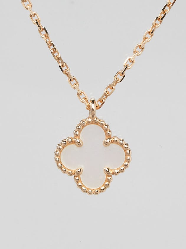 Vca Sweet Alhambra Pendant Yellow Gold Van Cleef Arpels 18k