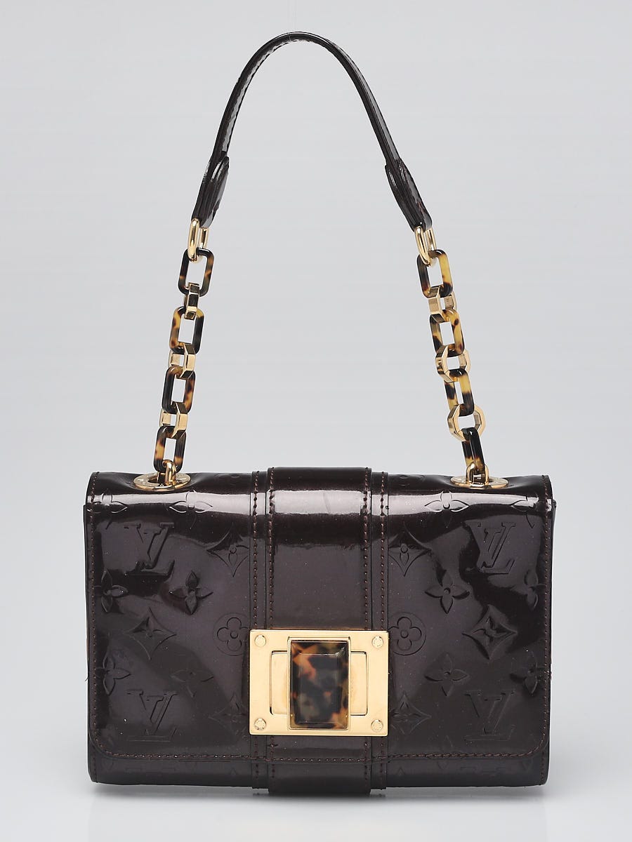 Handbags Louis Vuitton Louis Vuitton Amarante Monogram Vernis Vermont Avenue Clutch Bag.