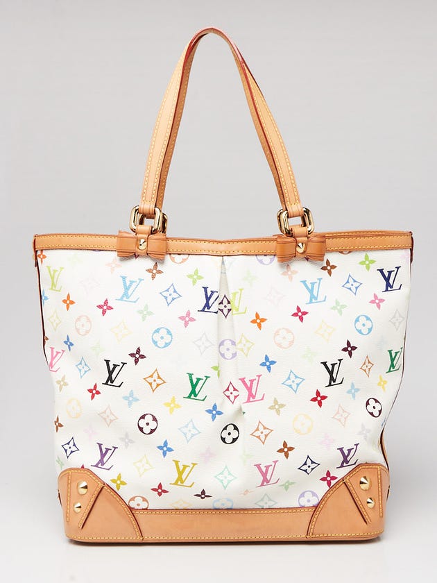 Louis Vuitton White Monogram Multicolore Sharleen MM Bag