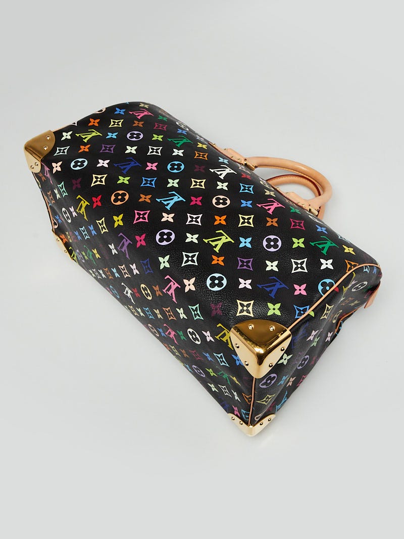Louis Vuitton Black Monogram Multicolore Speedy 40 Bag | Yoogi