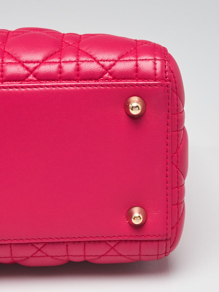 Dior, Bags, Elegant Christian Dior Pink Medium Cannage Lady Dior Tote