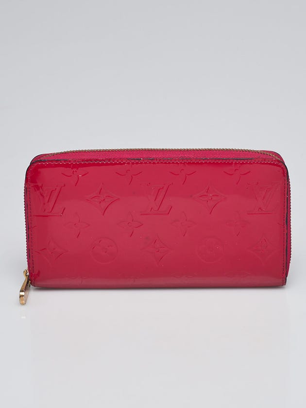 Louis Vuitton Rose Indian Monogram Vernis Zippy Wallet