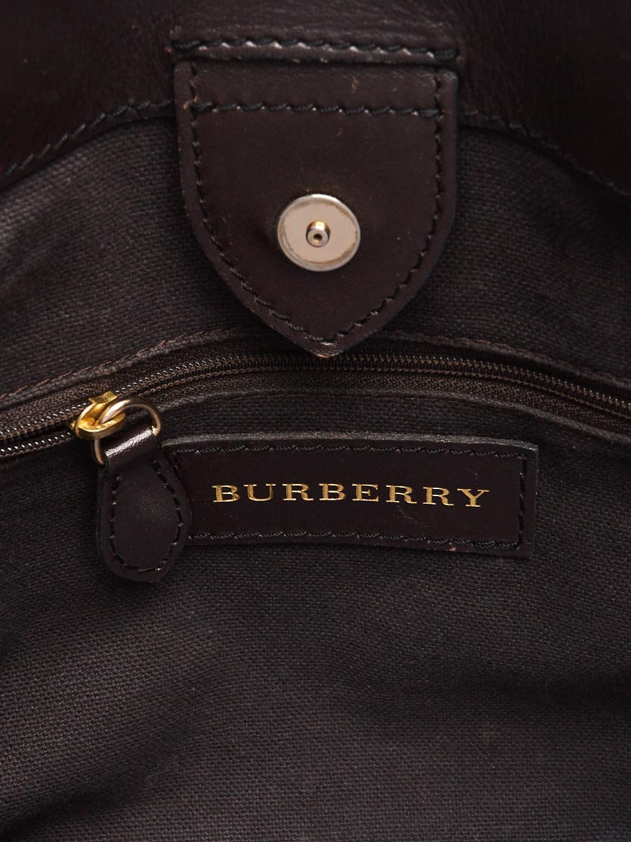 Burberry Haymarket Check Coated Canvas Newfield Small Tote Bag - Yoogi's  Closet