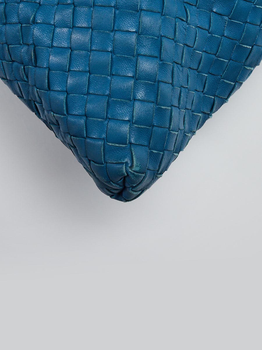 Bottega Veneta - Pillow Petrol Intrecciato Nappa Leather Crossbody