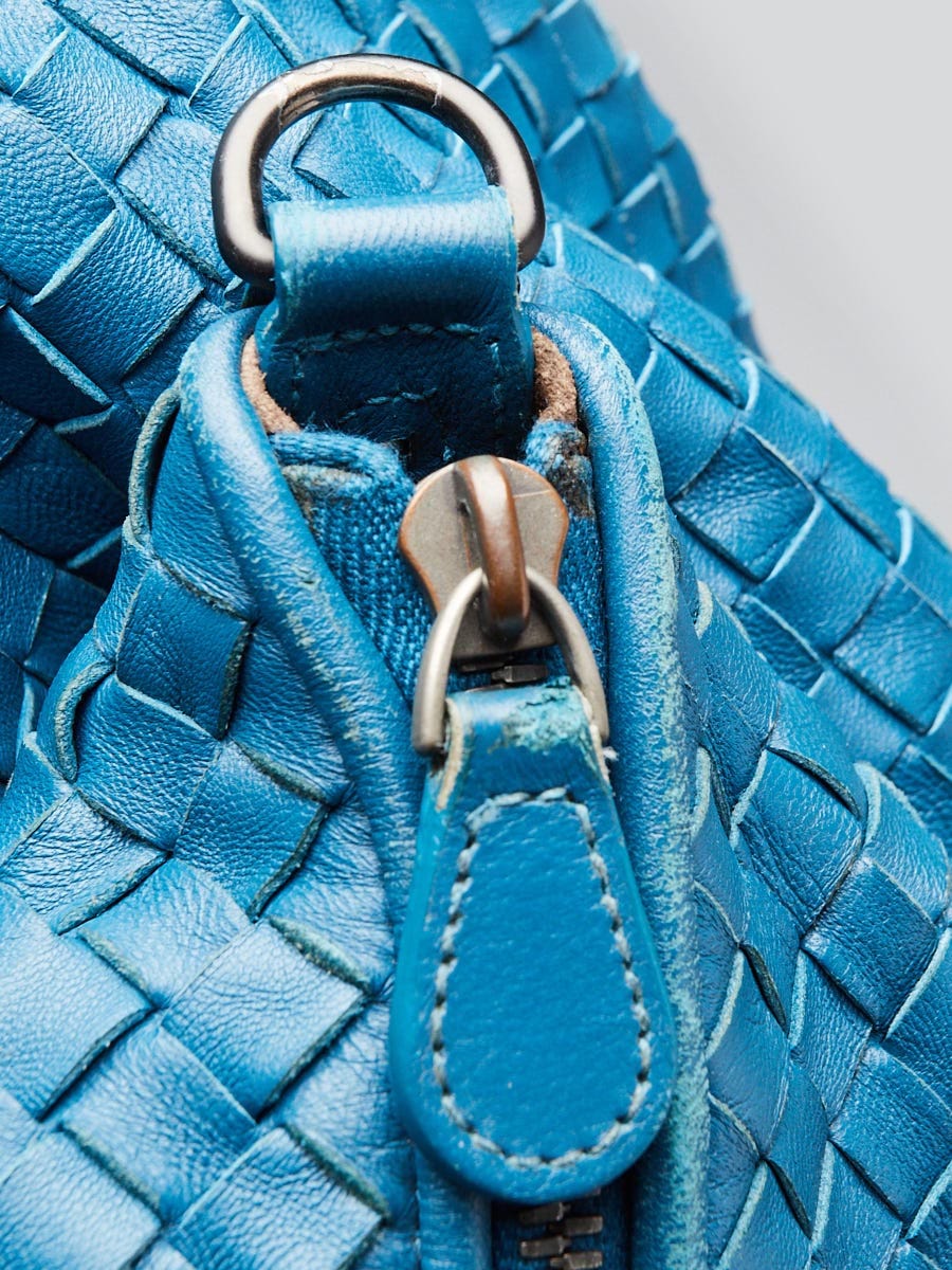 Bottega Veneta Cobalt Blue Intrecciato Woven Nappa Leather Large Convertible Tote Bag