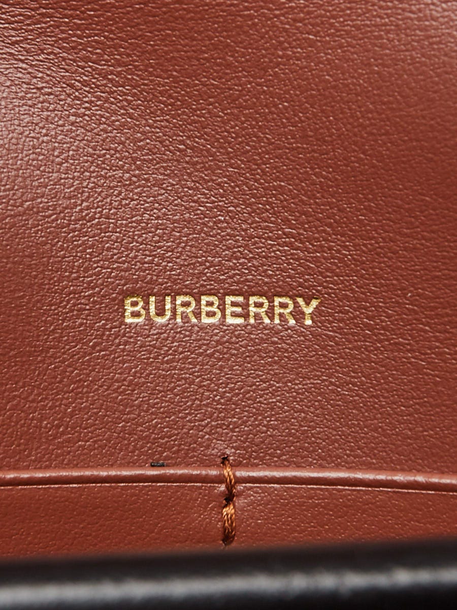 Burberry Bridle Brown Monogram E-Canvas Stripe Albion Crossbody Bag