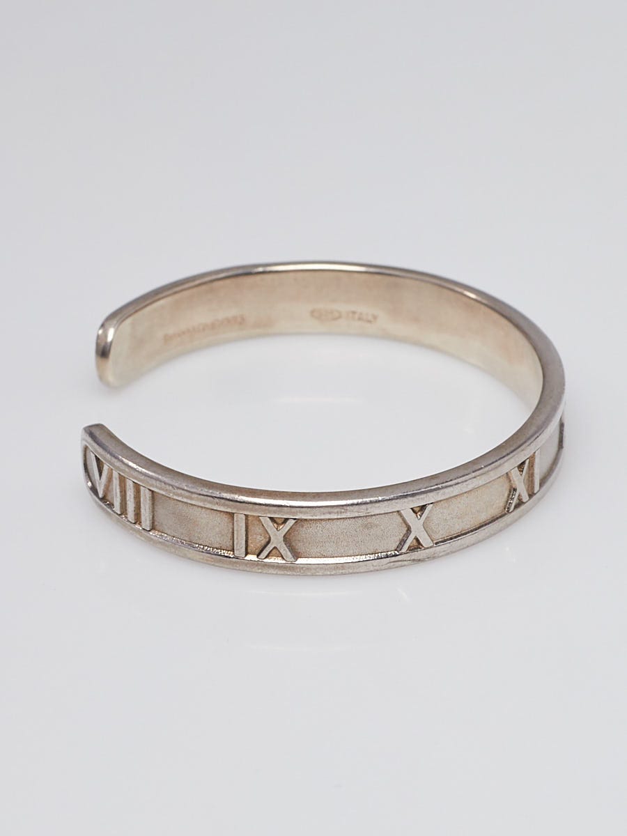 Tiffany Atlas bangle bracelet with Roman Numerals