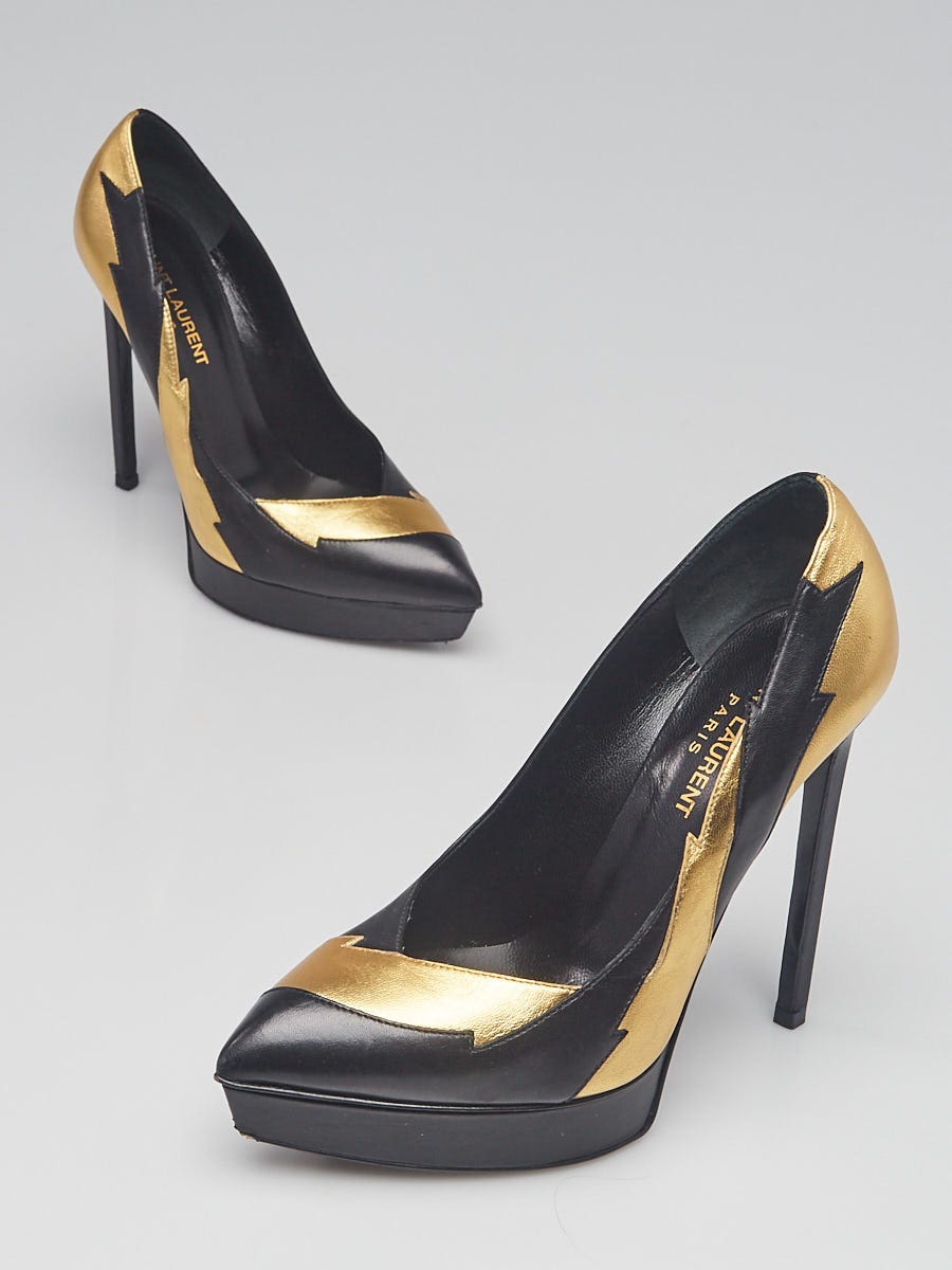 Yves saint laurent discount pointed toe platform pumps