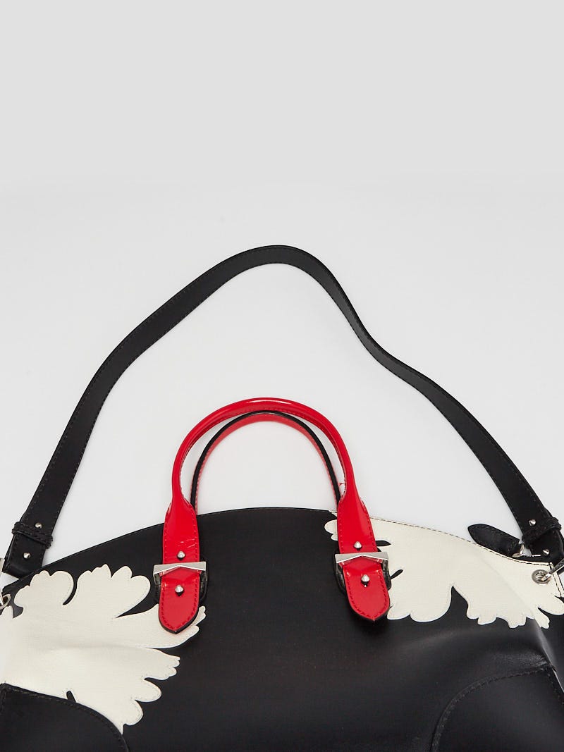 トートバッグ Alexander Mcqueen Bag Alexander McQueen Black Textured Leather Skull Box Clutch