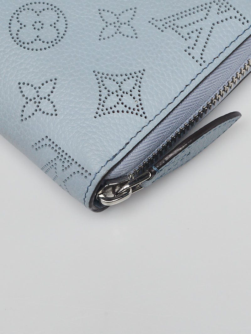 Louis Vuitton Blue Monogram Mahina Leather Zippy Wallet - Yoogi's