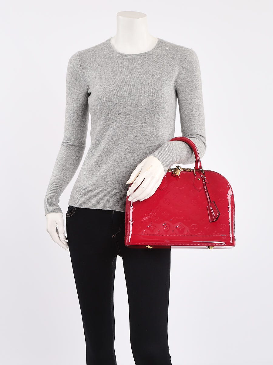 Louis Vuitton Rose Indian Monogram Vernis Alma PM Bag
