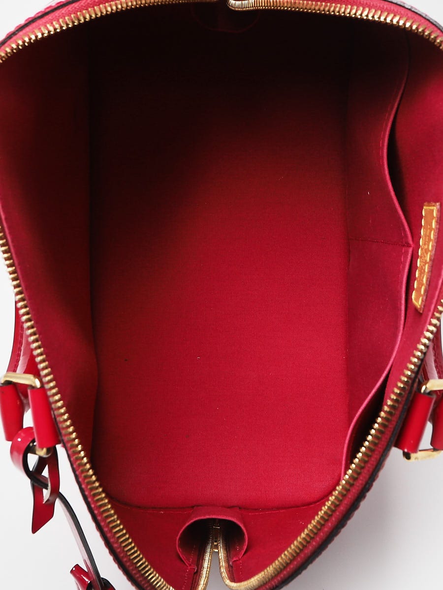 Louis Vuitton Rose Indian Monogram Vernis Alma PM Bag - Yoogi's Closet