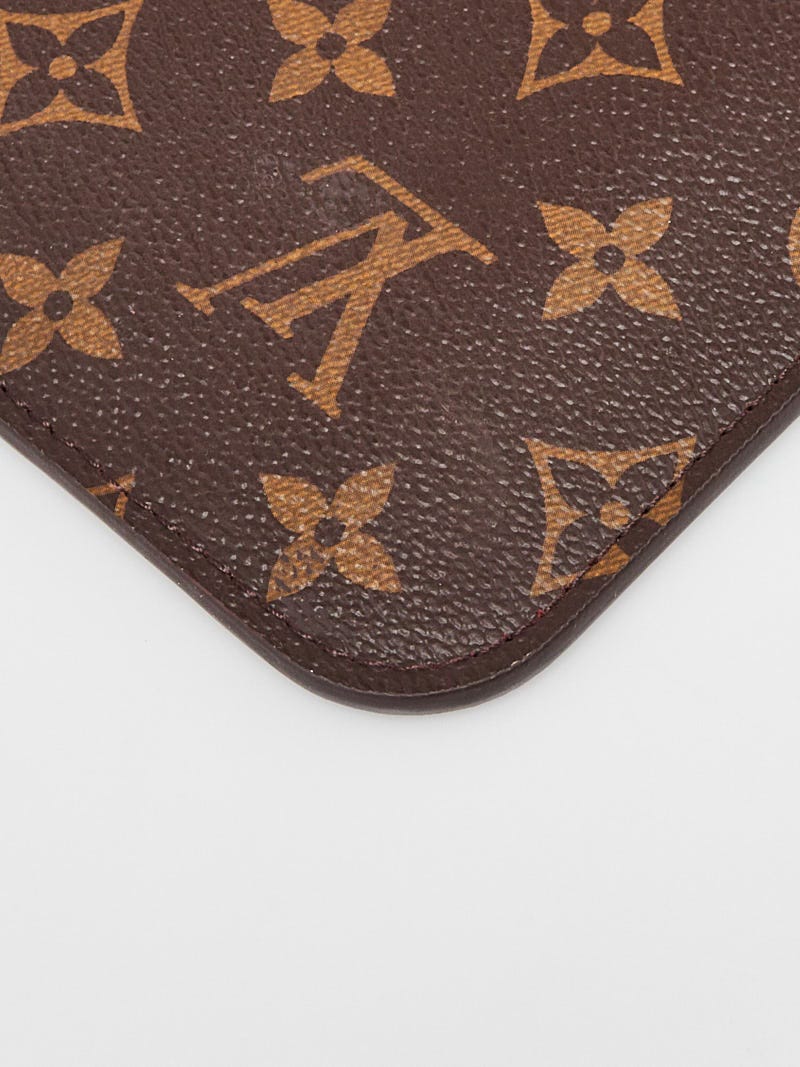 Louis Vuitton Monogram Canvas Neverfull Pochette Zippered Clutch