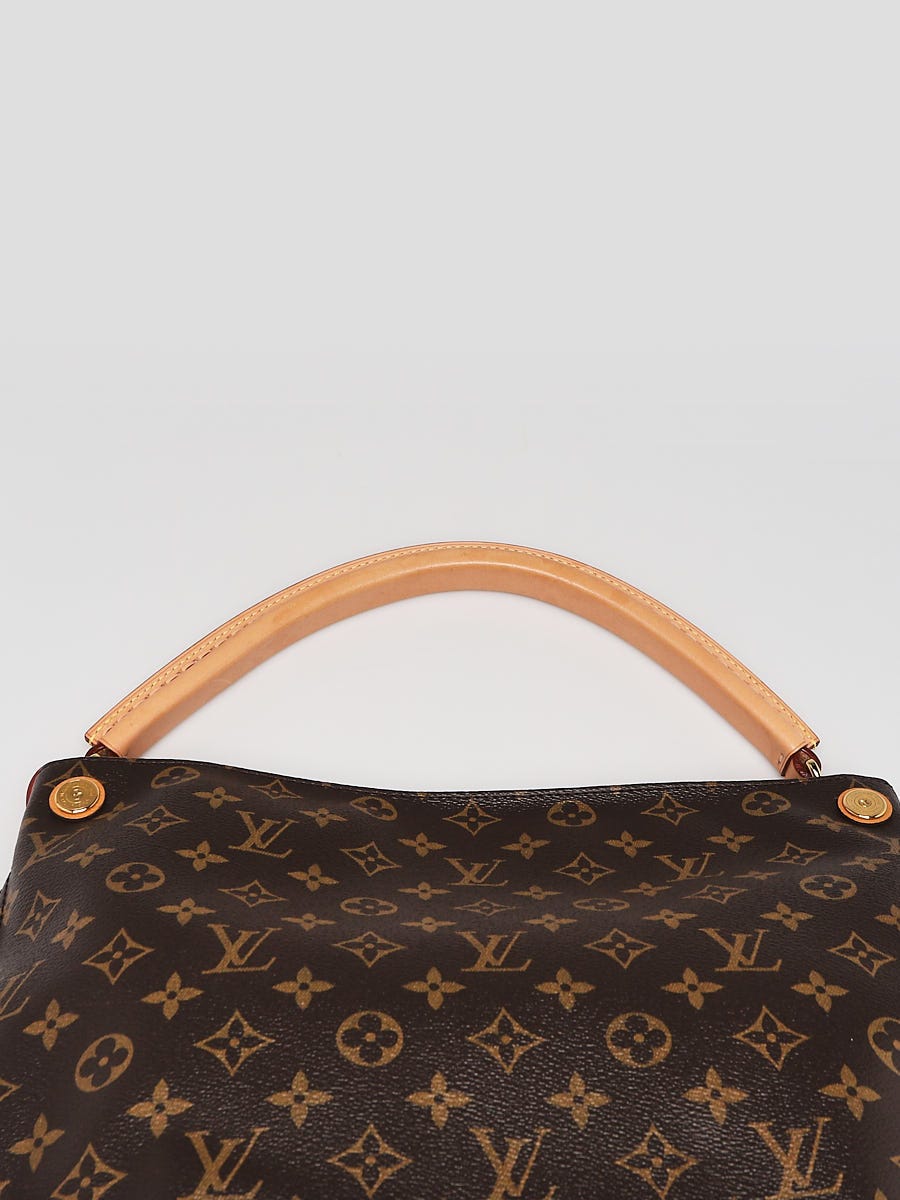 Louis Vuitton Black Monogram Noir Gaia Hobo Bag Lock Artsy Leather