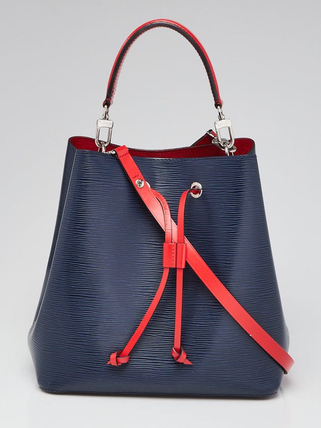 Louis Vuitton Indigo/Red Epi Leather NeoNoe MM Bag