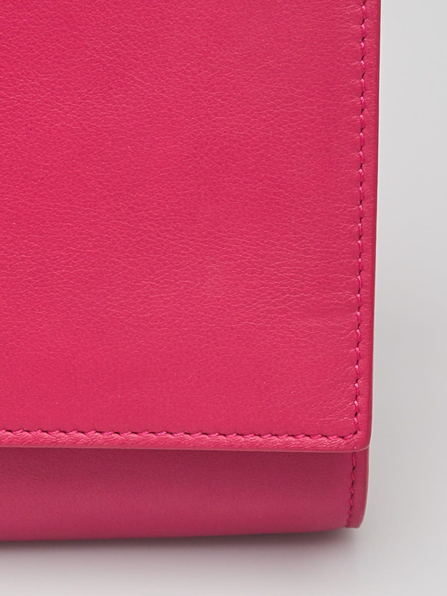 Yves Saint Laurent Pink Leather Ligne Y Crossbody Bag - Yoogi's Closet