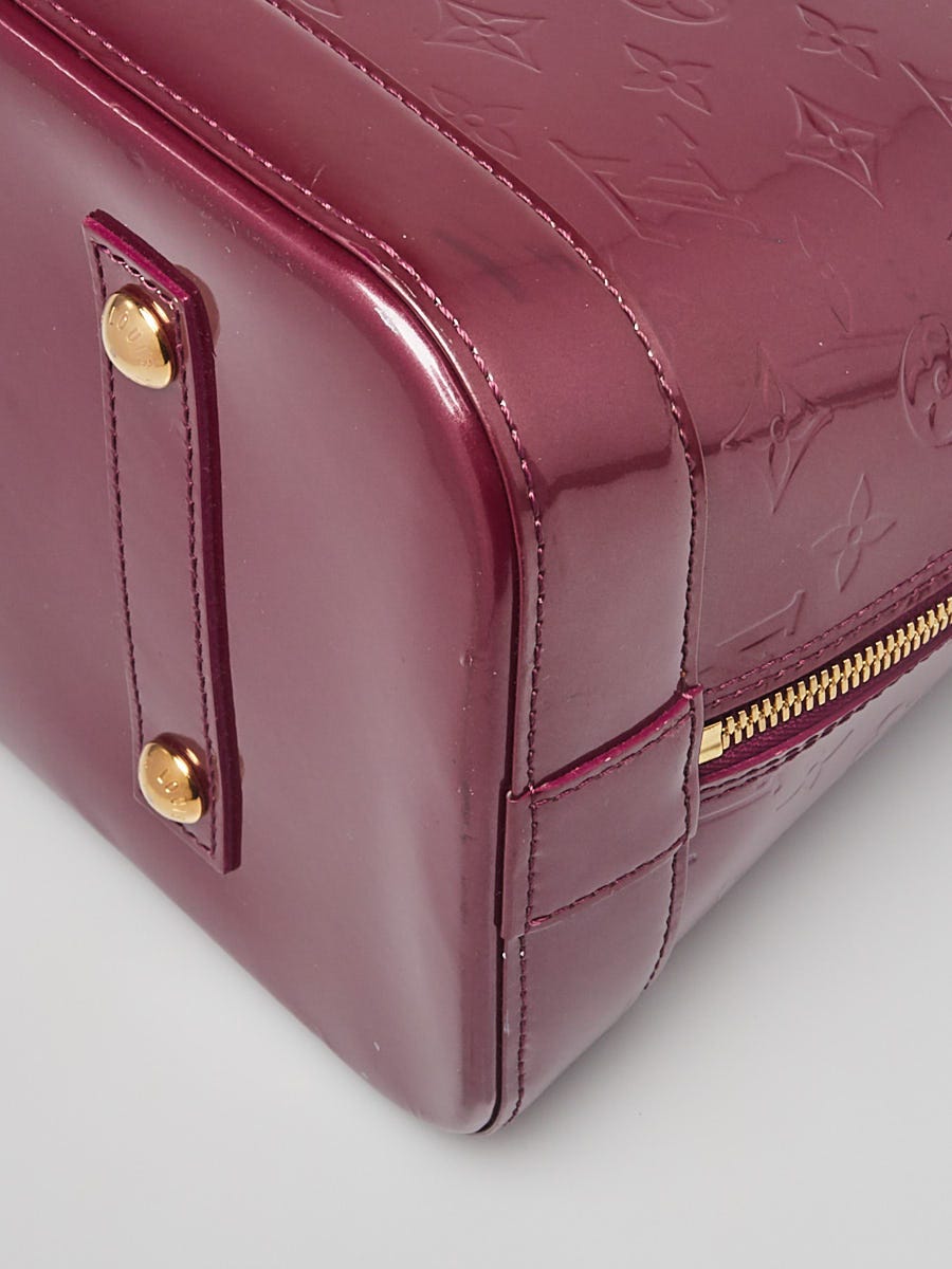 Louis Vuitton Alma MM Violette Purple Vernis Monogram Leather