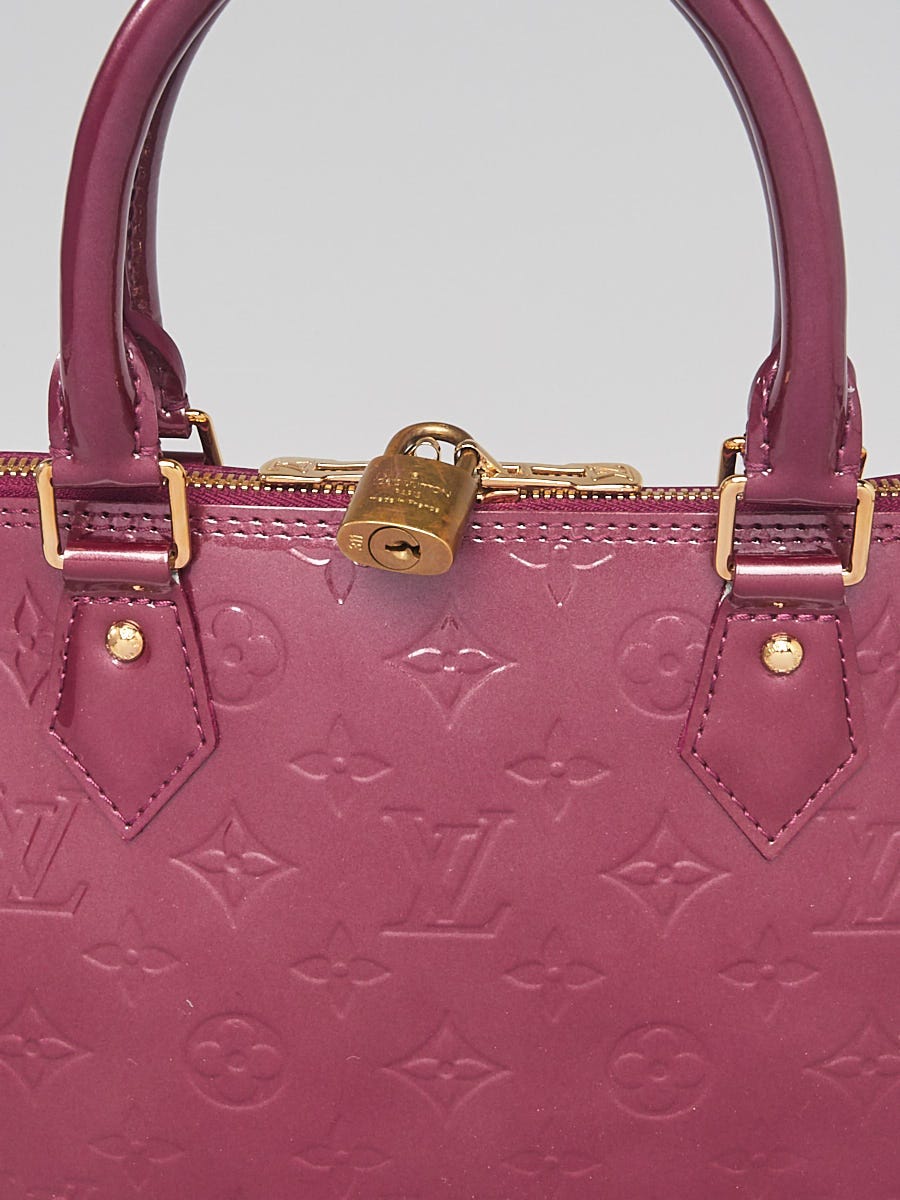Purple Louis Vuitton Monogram Vernis Alma GM Handbag – Designer