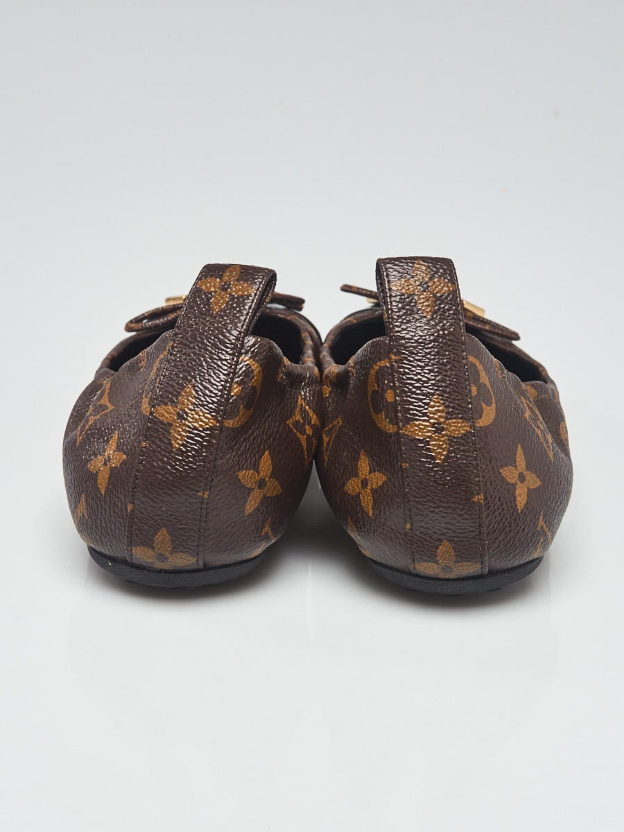Louis Vuitton - Authenticated Ballet Flats - Cloth Brown for Women, Very Good Condition