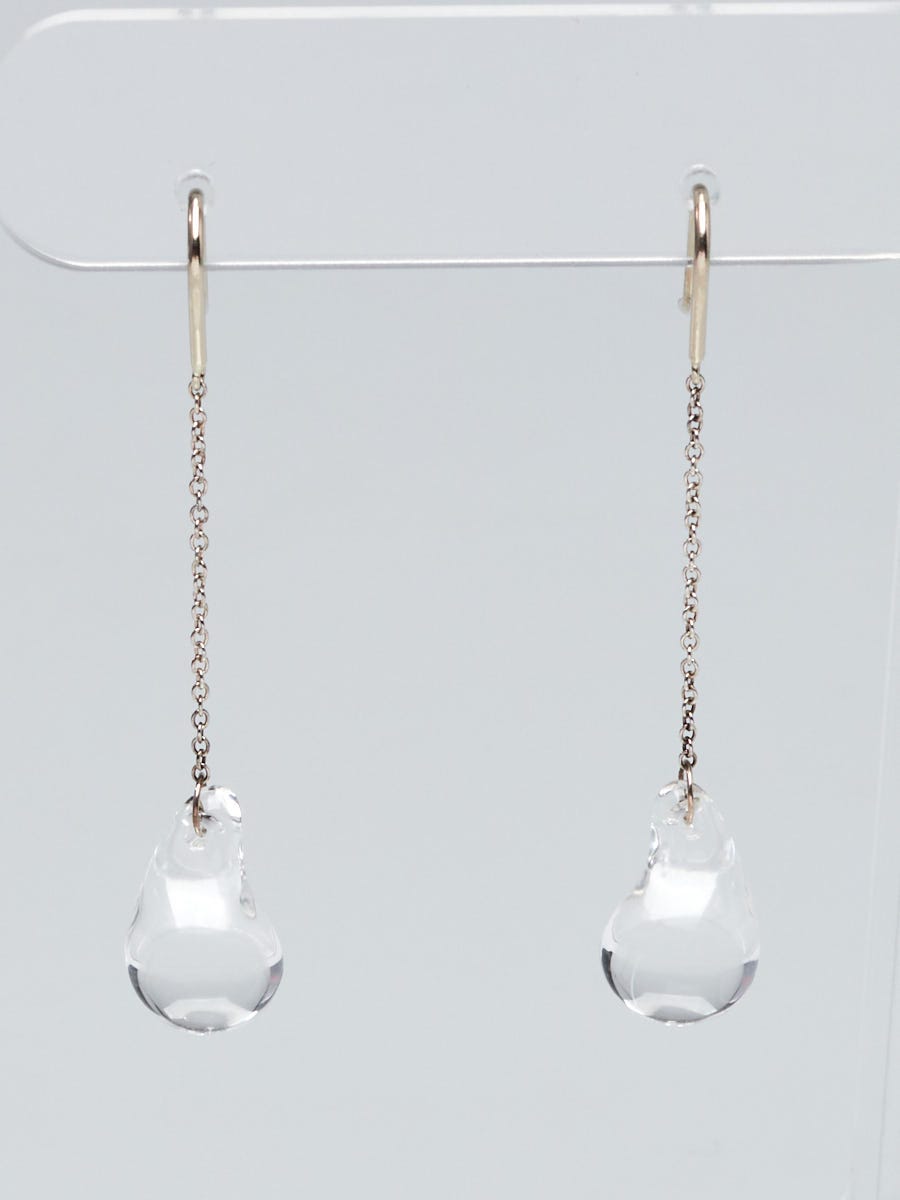 [Tiffany] Elsa Peretti Teardrop シルバーフープイヤリング Elsa Peretti® Teardrop earrings in sterling silver
