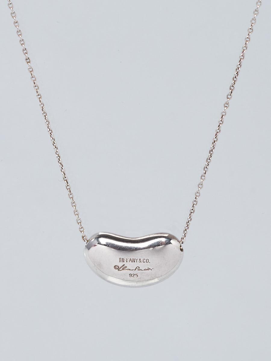 Tiffany & Co. Sterling Silver Elsa Peretti 20mm Bean Pendant