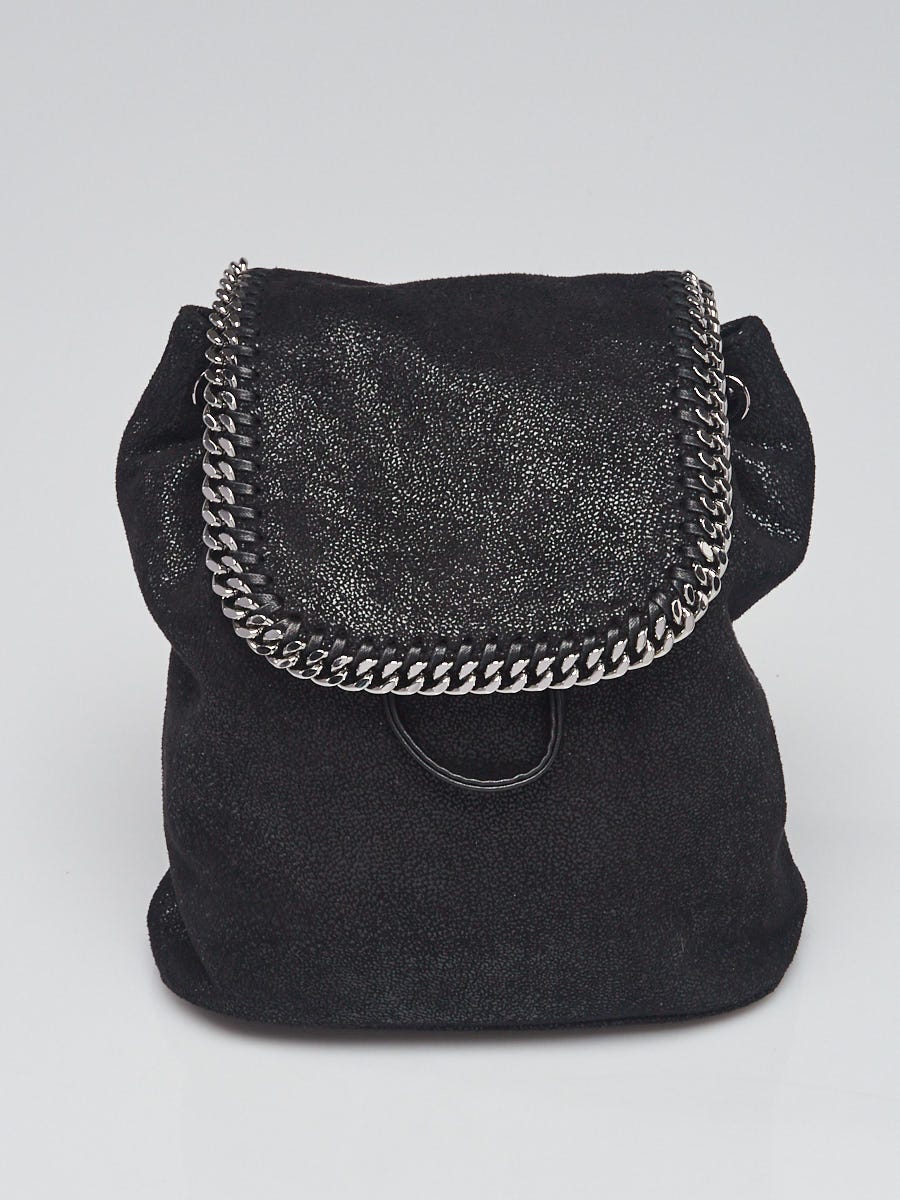 Stella McCartney Black Shaggy Dear Faux Leather Falabella  display picture 1