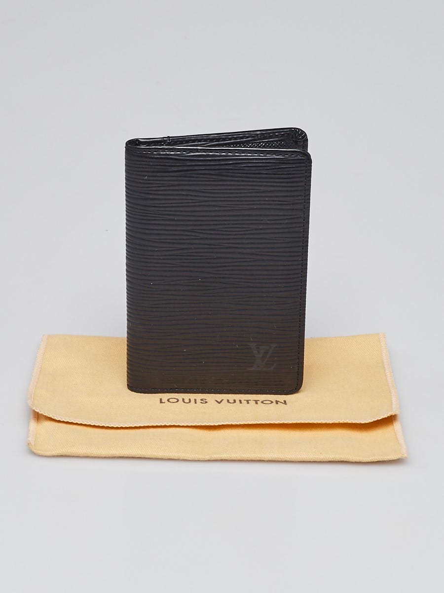 Louis Vuitton Black Epi Leather Pocket Agenda Cover - Yoogi's Closet