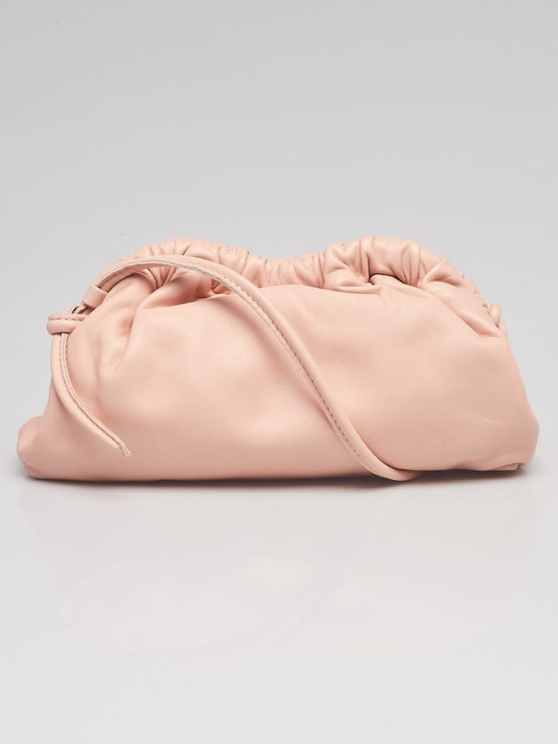 Mansur Gavriel Dahlia Lambskin Leather Mini Cloud Clutch Bag