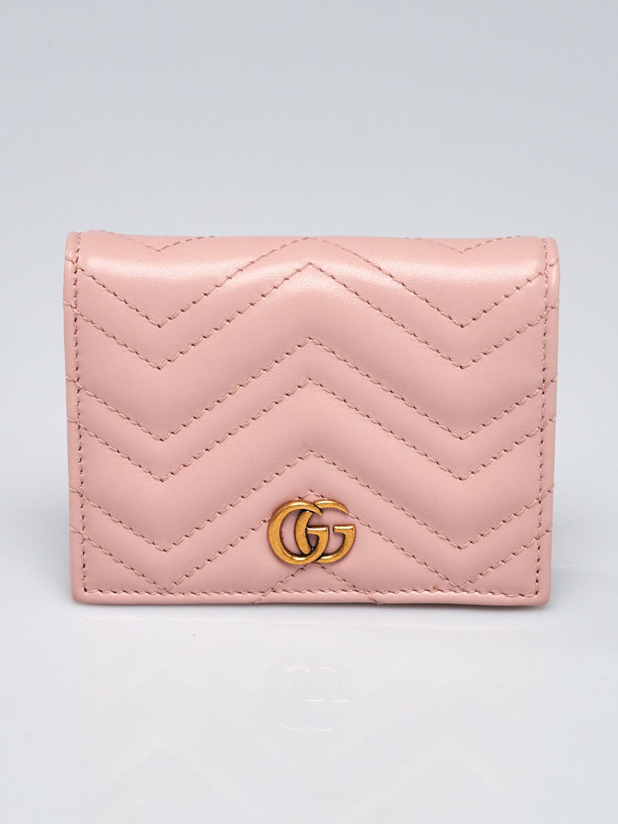 Gucci pink cheap card holder